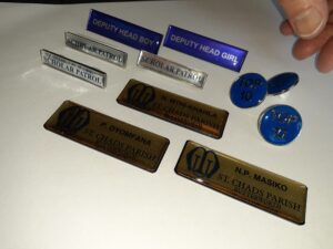 Name Bars, Badges and buttons